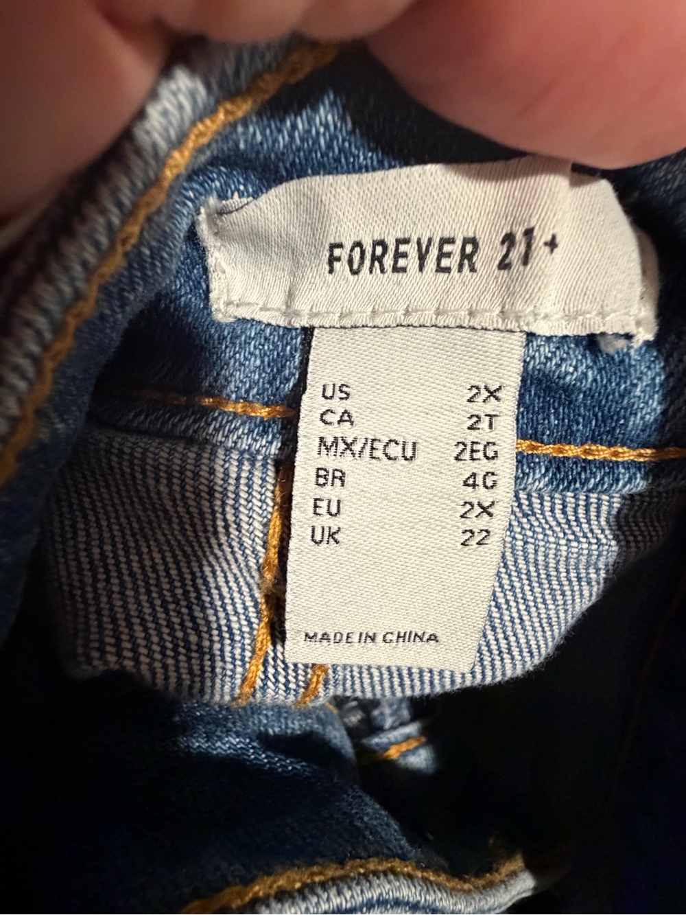 Upcycled Forever 21 Size 2X Waist 19” - Picture 6 of 6